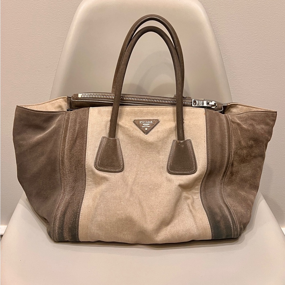 Prada Milano twin tote bag